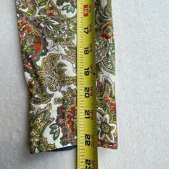 Talbots Paisley Button Up Multicolor Retro 70’s Casual-2p - Picture 7 of 12